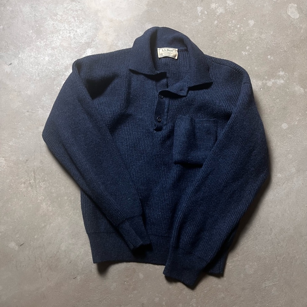Navy Blue Knit Sweater